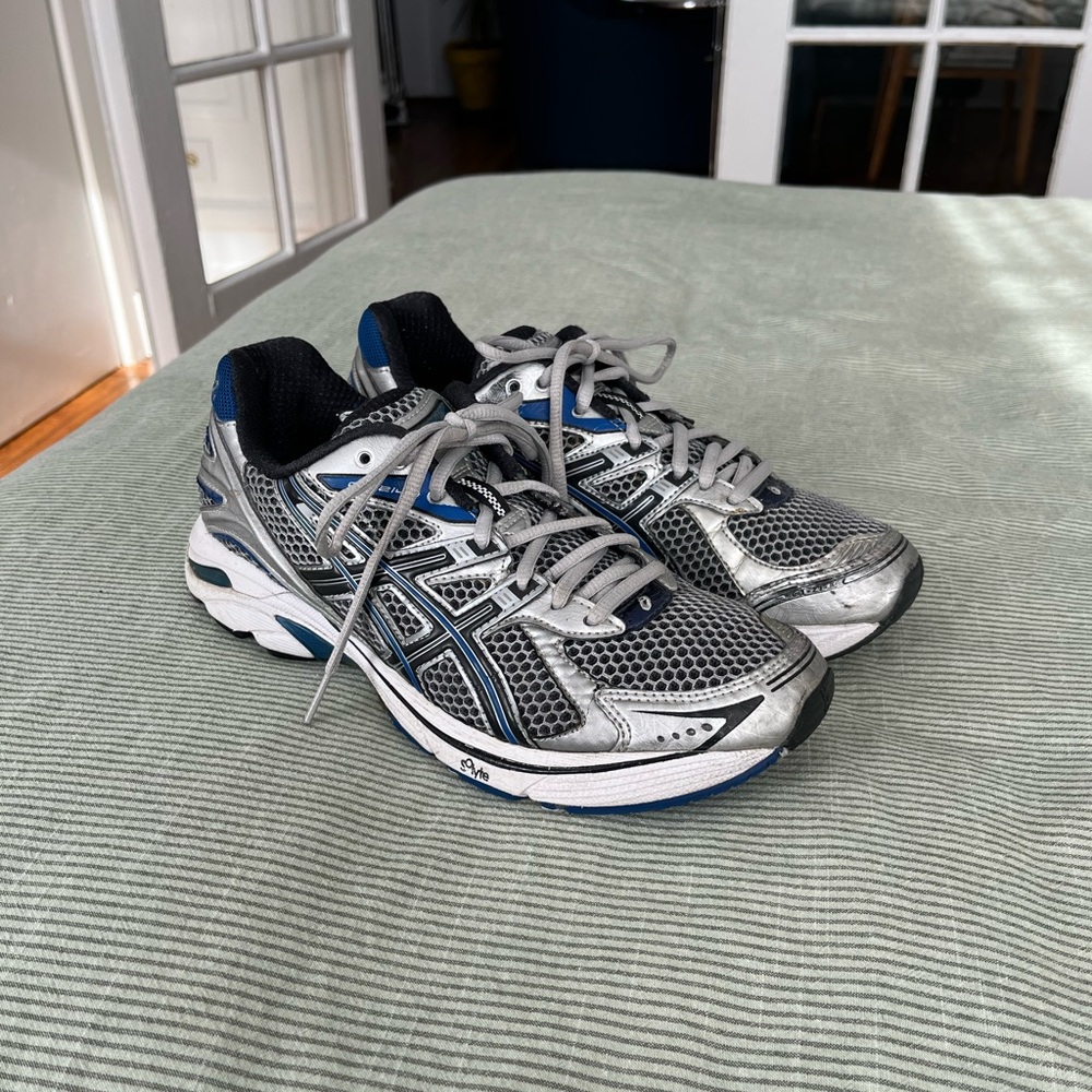 Asics gel Athletic Shoes - Silver and Blue